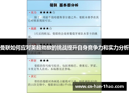 曼联如何应对英超劲敌的挑战提升自身竞争力和实力分析