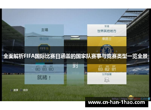 全面解析FIFA国际比赛日涵盖的国家队赛事与竞赛类型一览全景