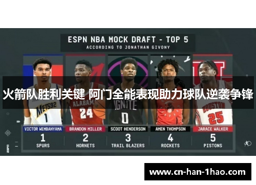 火箭队胜利关键 阿门全能表现助力球队逆袭争锋 火箭队胜利关键 阿门全能表现助力球队逆袭争锋