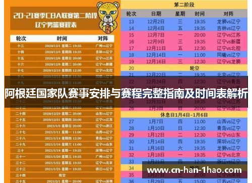 阿根廷国家队赛事安排与赛程完整指南及时间表解析